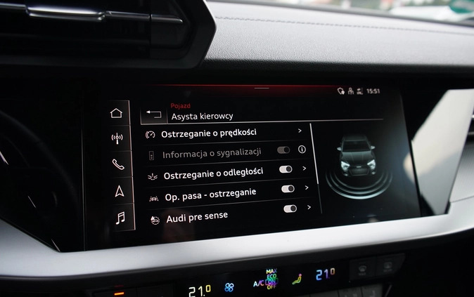 Audi S3 cena 166900 przebieg: 57150, rok produkcji 2020 z Trzebinia małe 254